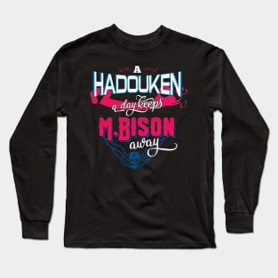 A Hadouken A Day Keeps M.Bison Away Long Sleeve T-Shirt